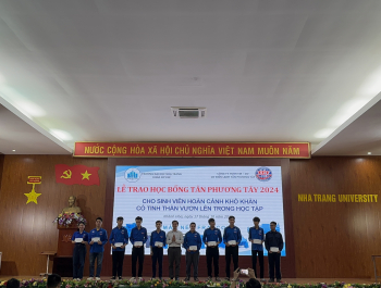 Tân Phương Tây Trao Học Bổng Sinh Viên Khoa Cơ Khí Đại Học Nha Trang Năm 2024