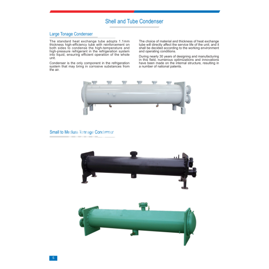 Bình Ngưng Tụ Ống Chùm UCW035A UAR – 150 kW